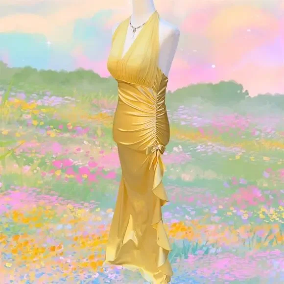 Butter yellow How to lose a guy in 10 days vibes formal prom dress is available for purchase on au PAY Market - Imported Goods Online Store Co.Ltd. | au PAY Market - Butter yellow How to lose a guy in 10 days vibes formal prom dress is available for purchase on au PAY Market - Imported Goods Online Store Co.Ltd. | au PAY Market -